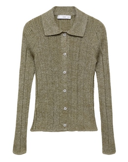 Mango Cotillon Ribbed Cardigan