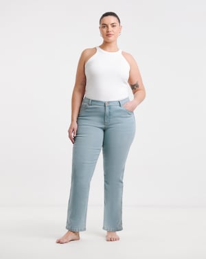 24/7 Light Wash Straight Leg Jeans - Image 1