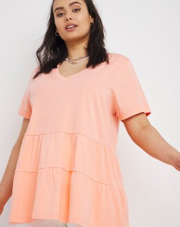 Short Sleeve Tiered Top
