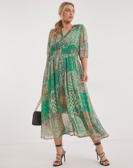 Joe Browns Boho Contrast Print Maxi Dress