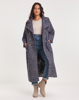 Joe Browns Military Boucle Must Have Longline Coat