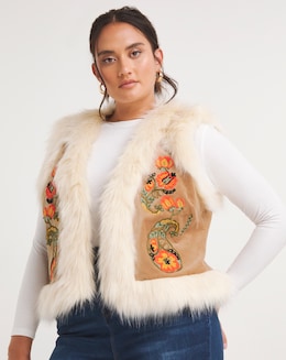 Joe Browns Faux Fur Boutique Waistcoat