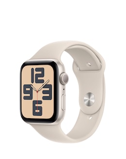 Apple Watch SE GPS 44mm Starlight Aluminium Case with Starlight Sport Band - S/M