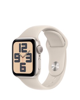 Apple Watch SE GPS 40mm Starlight Aluminium Case with Starlight Sport Band - S/M