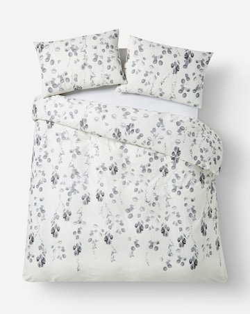 Washed Modern Leaf Duvet Cover Set