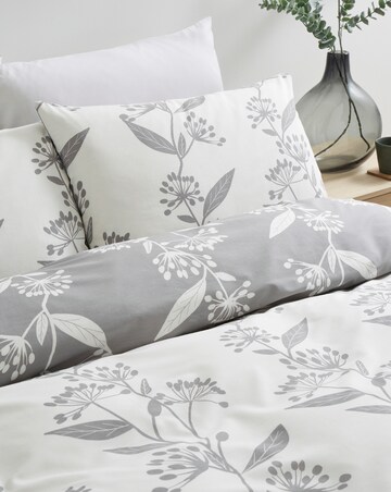 Gray & Osbourn Allium Floral Grey Duvet Set