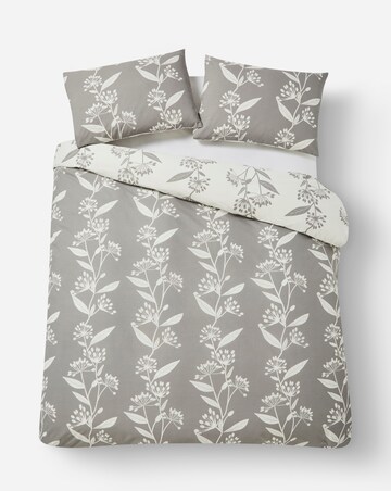 Gray & Osbourn Allium Floral Grey Duvet Set