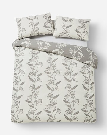 Gray & Osbourn Allium Floral Grey Duvet Set