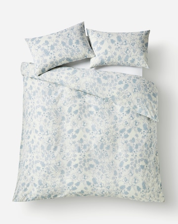 Julipa Toile Print Blue Duvet Cover Set