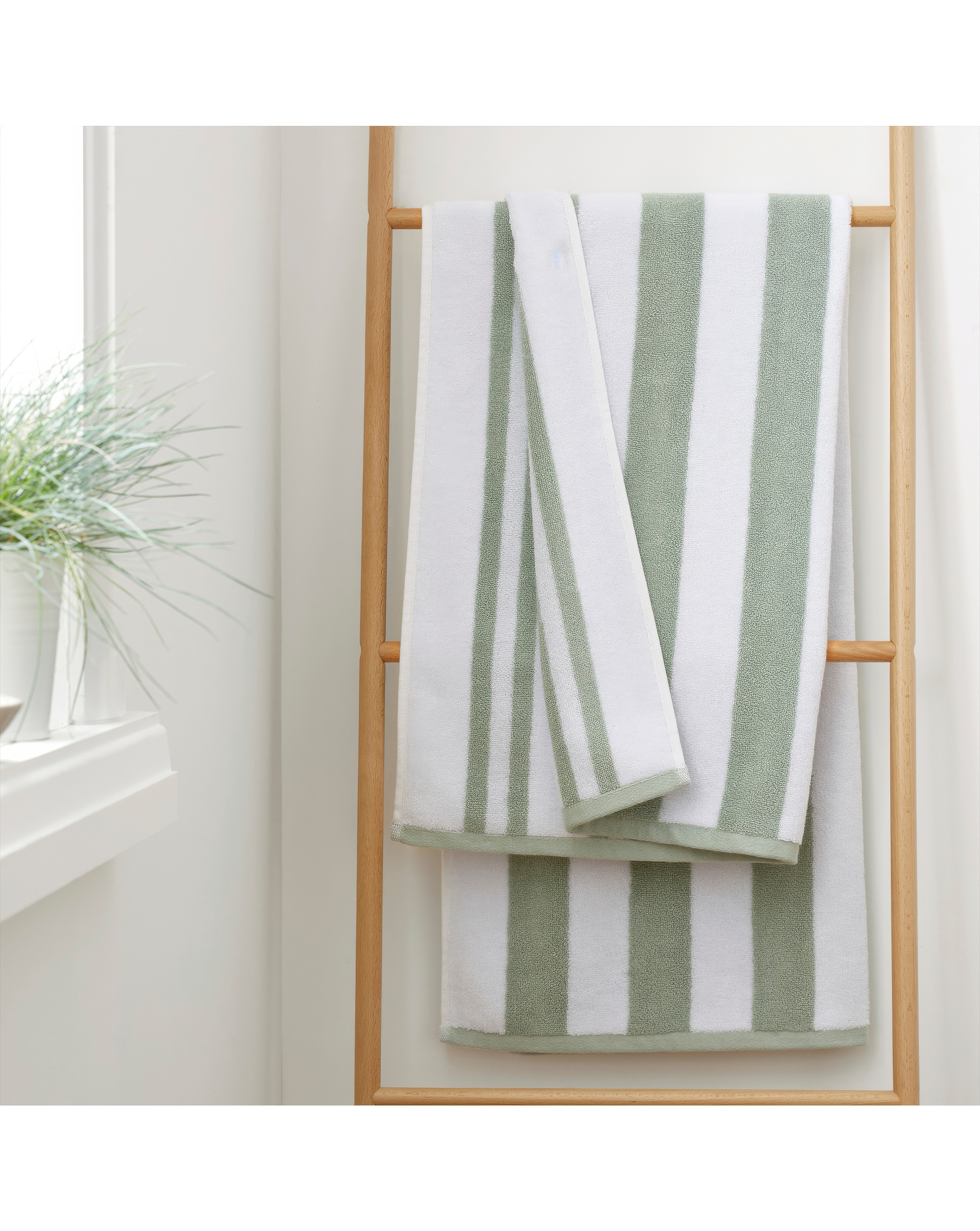 Bianca Reversible Stripe Jacquard Towels