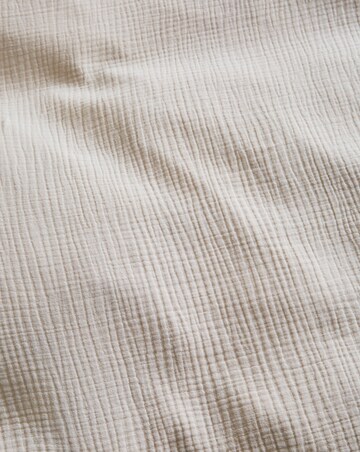Cotton Crinkle Muslin Duvet Set - Natural