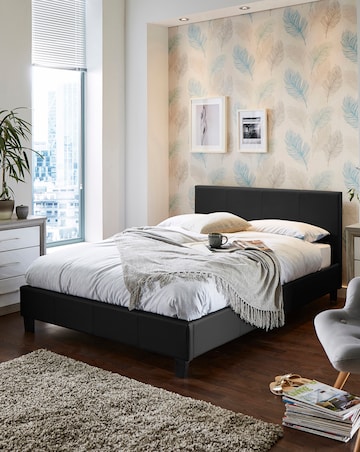 Hayden Faux Leather Bed Frame