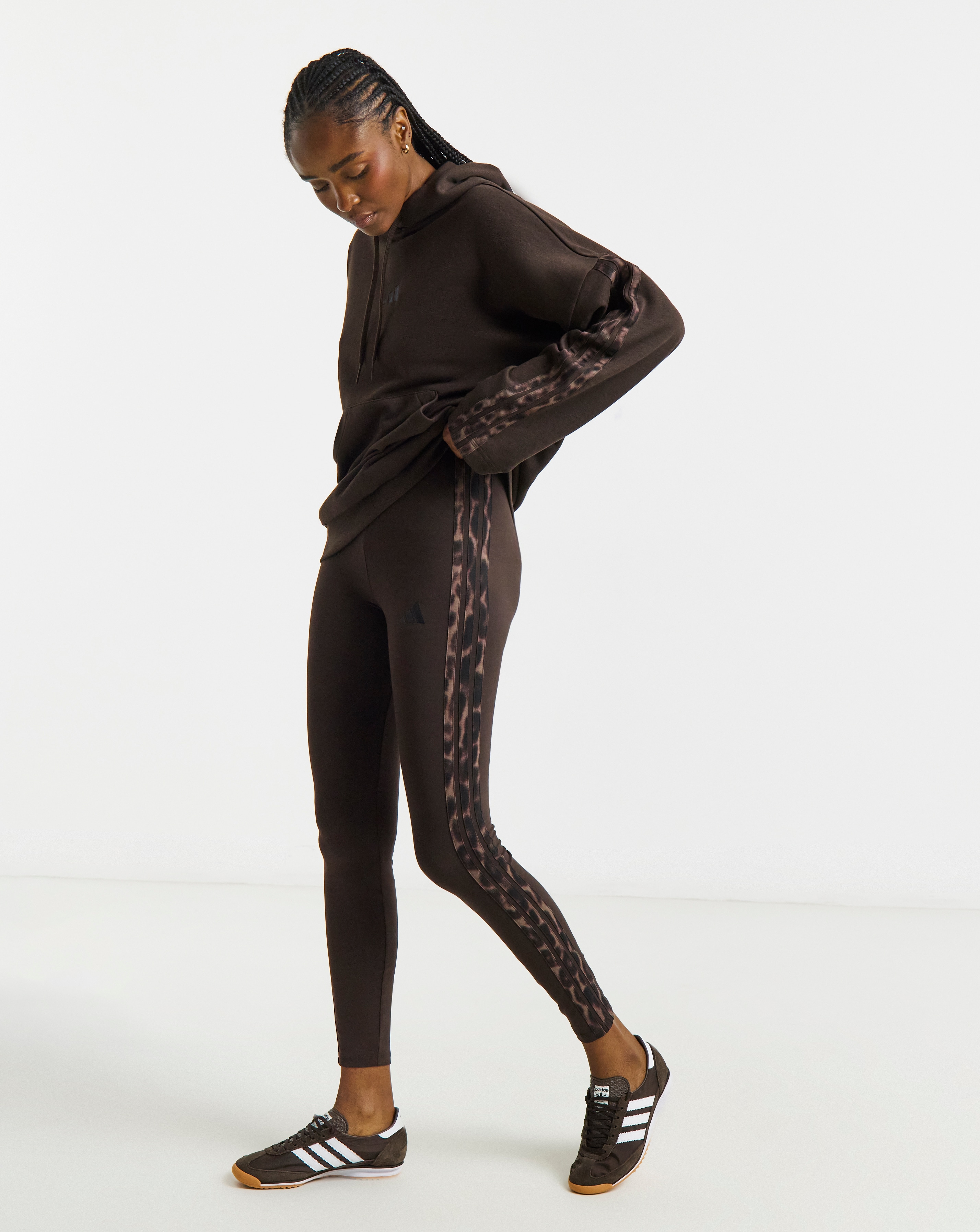 adidas Leopard 3 Stripe Legging