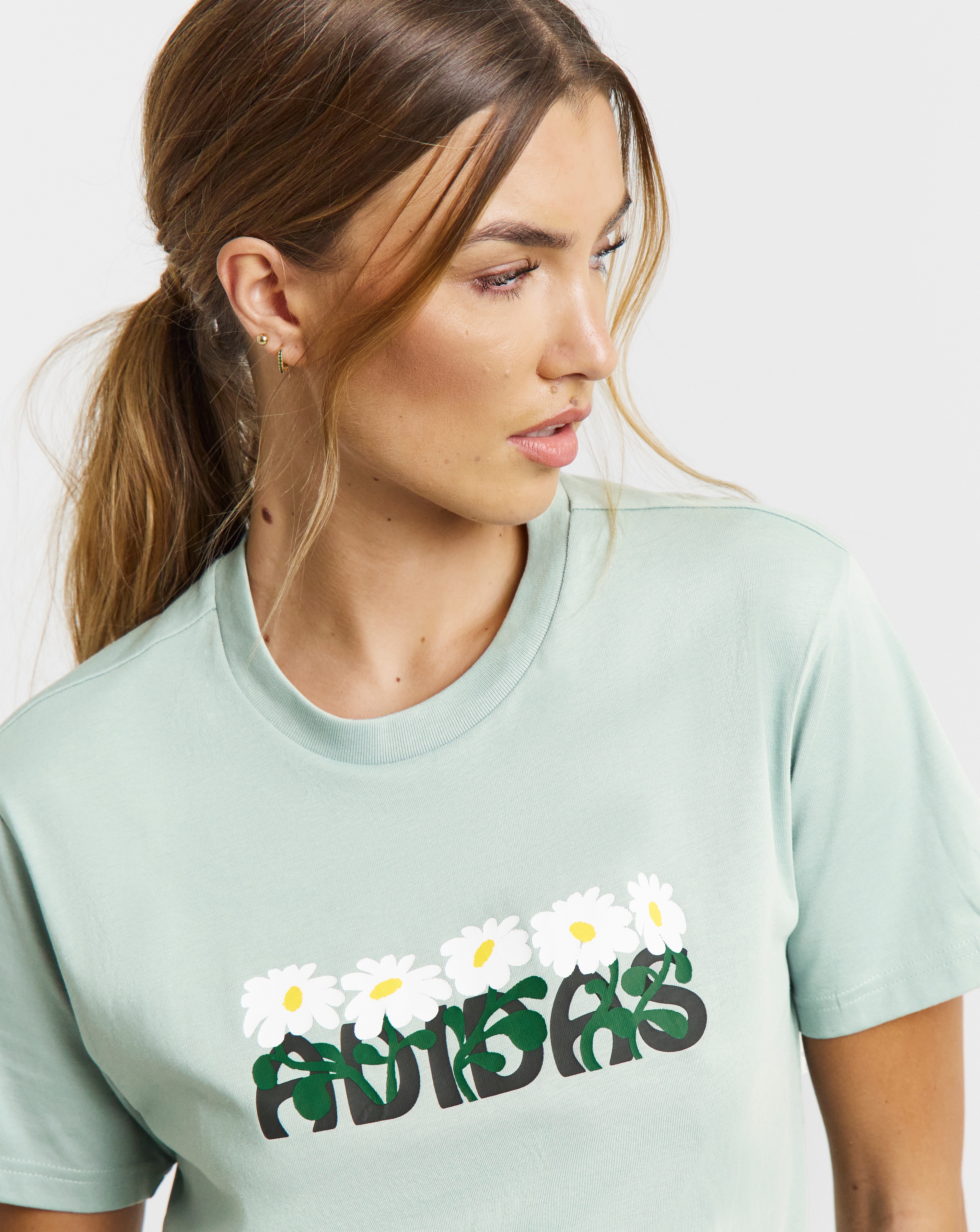 New In - Adidas Floral Soft Side T-Shirt