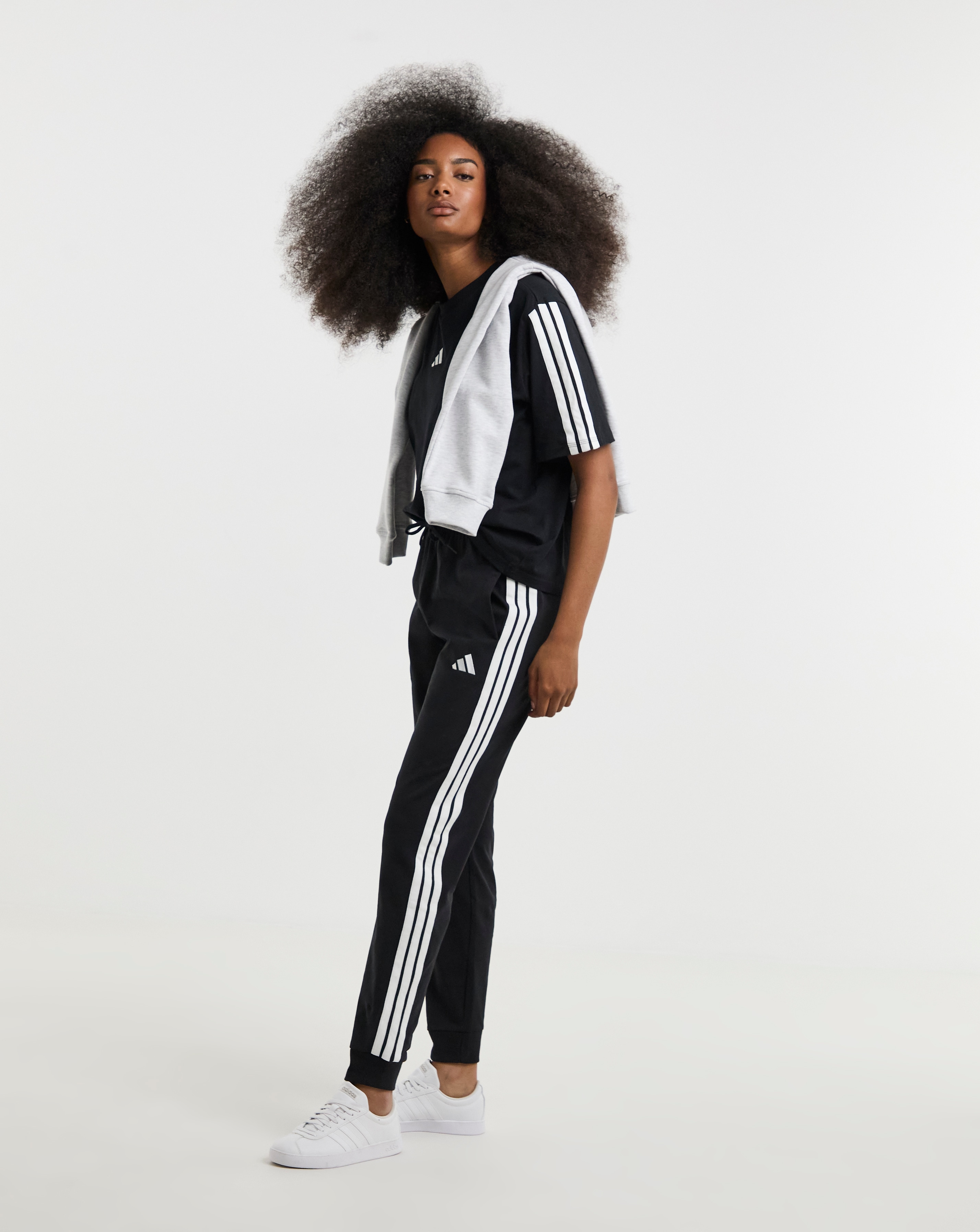 adidas 3 Stripes Cuffed Joggers