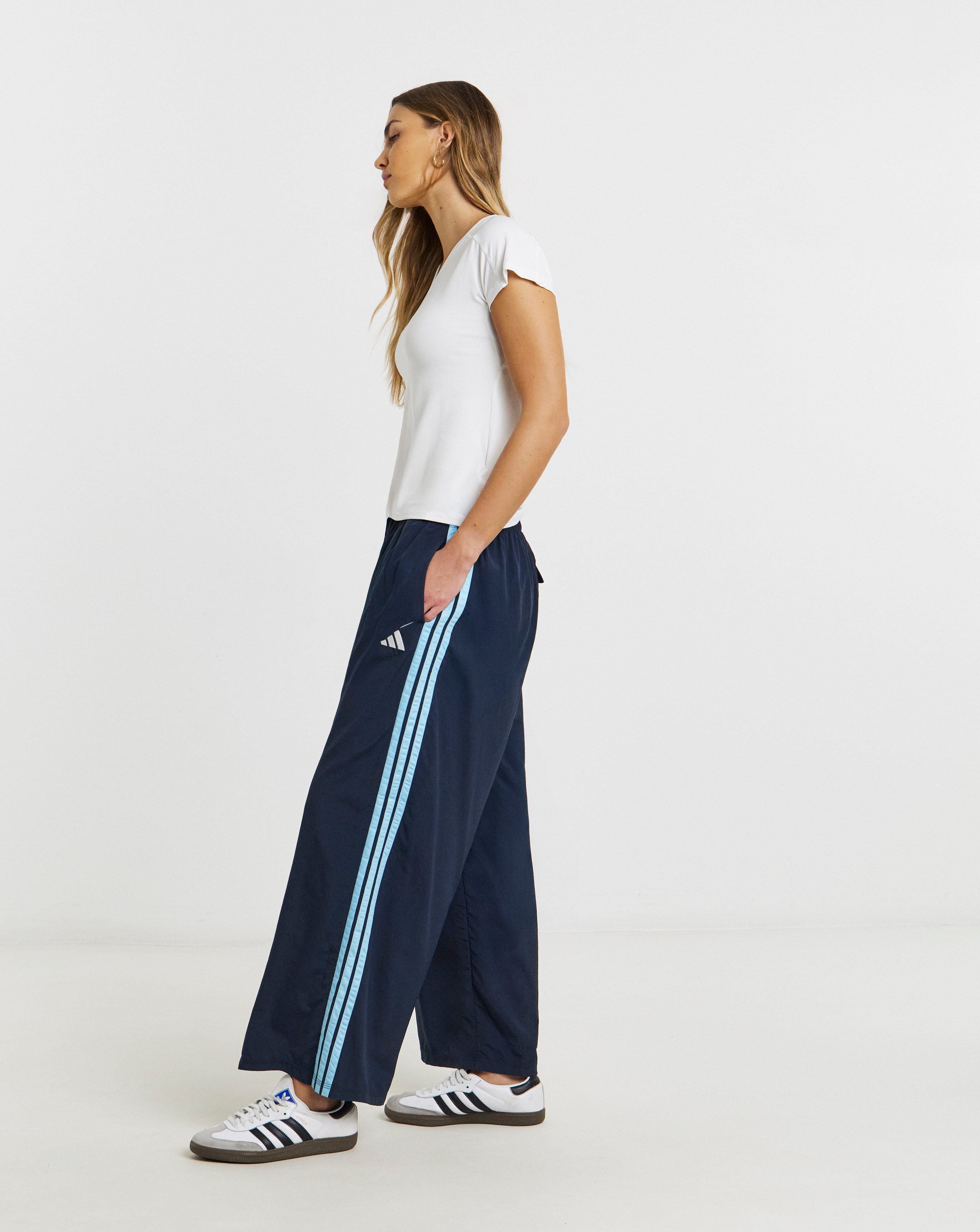 New In - Adidas 3 Stripe Wide Leg Jogger