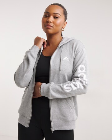 essentials linear hoodie adidas
