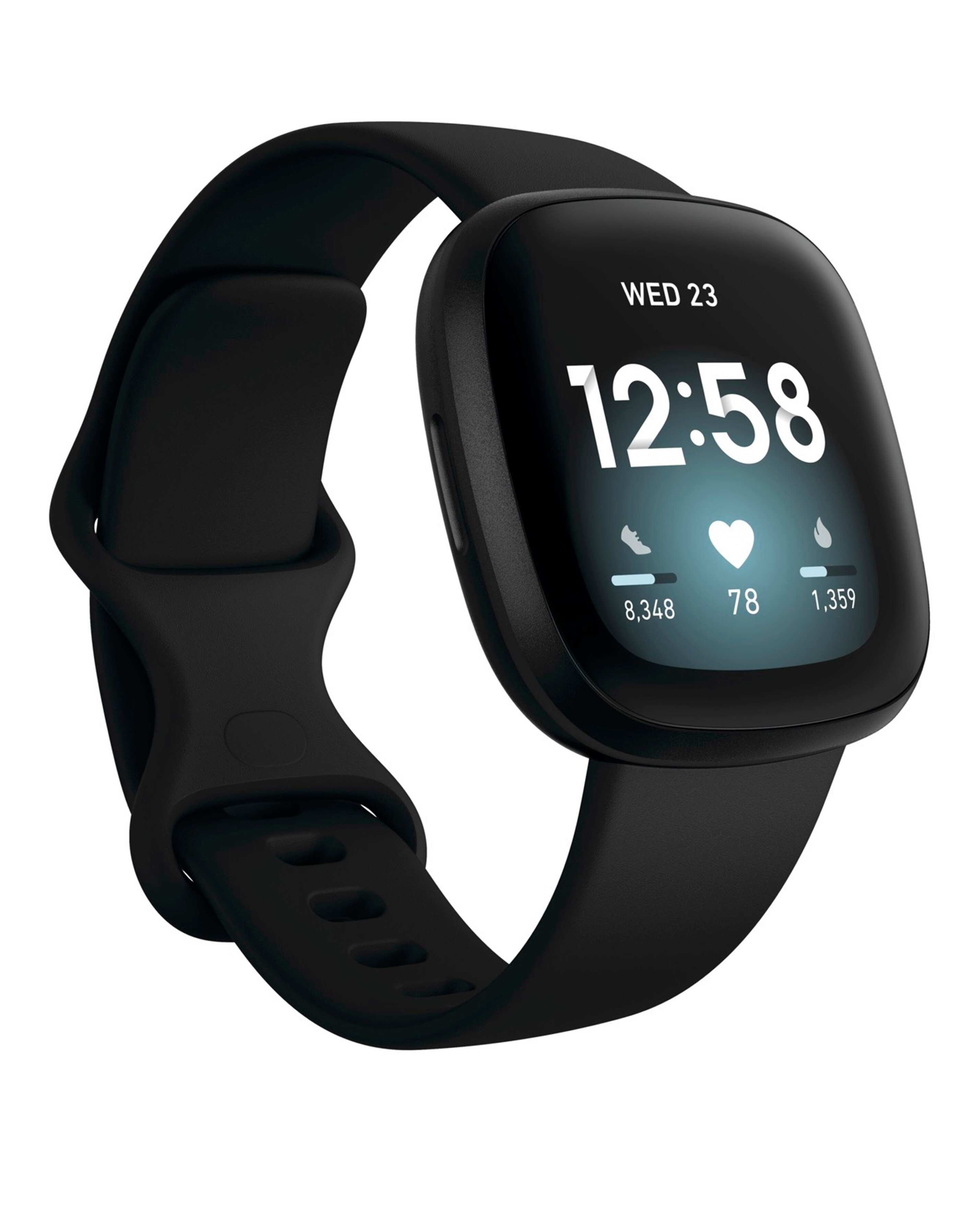 Fitbit Versa 3 Smart Watch Black Simply Be