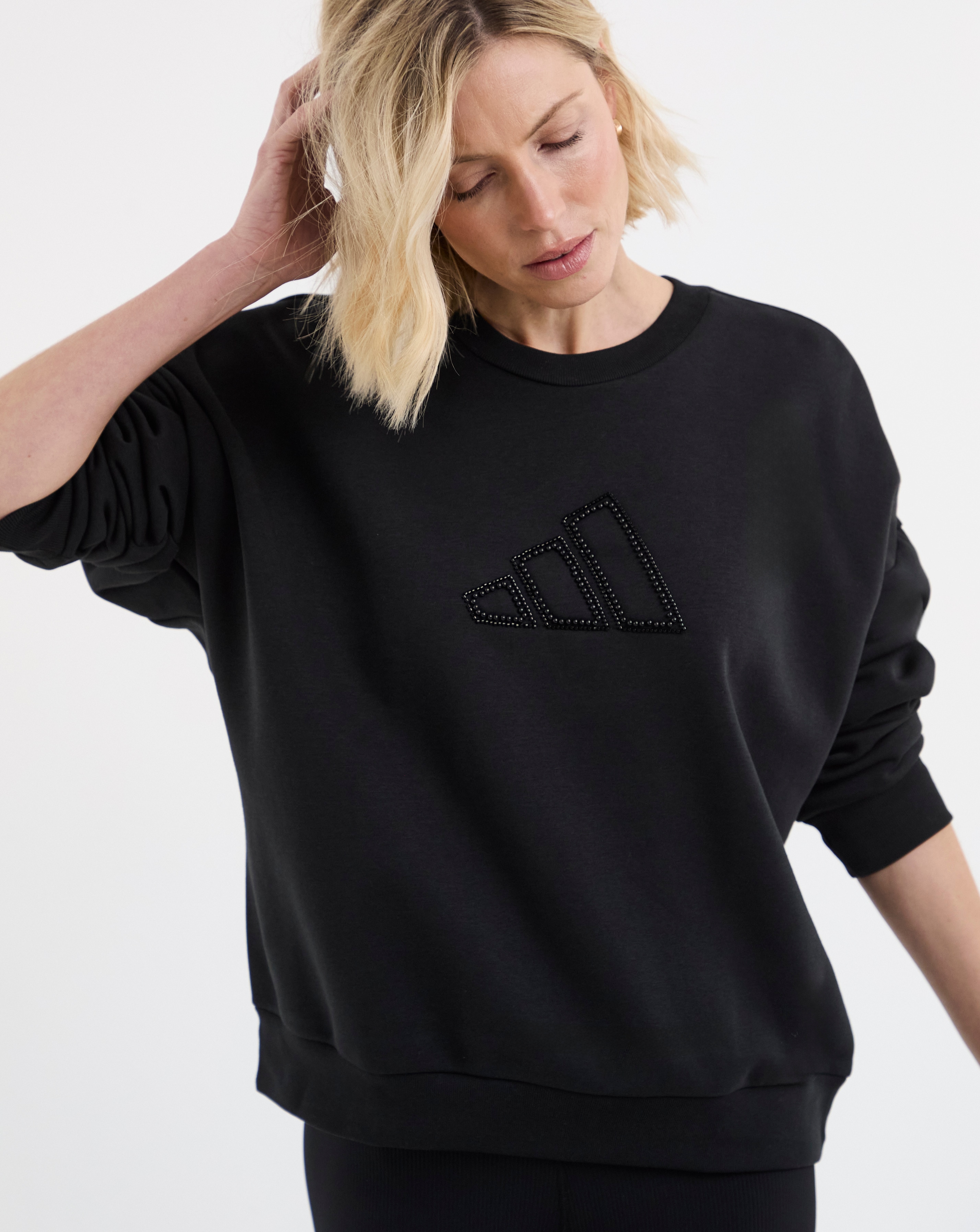 adidas Crew Neck Pearl Logo Sweatshirt