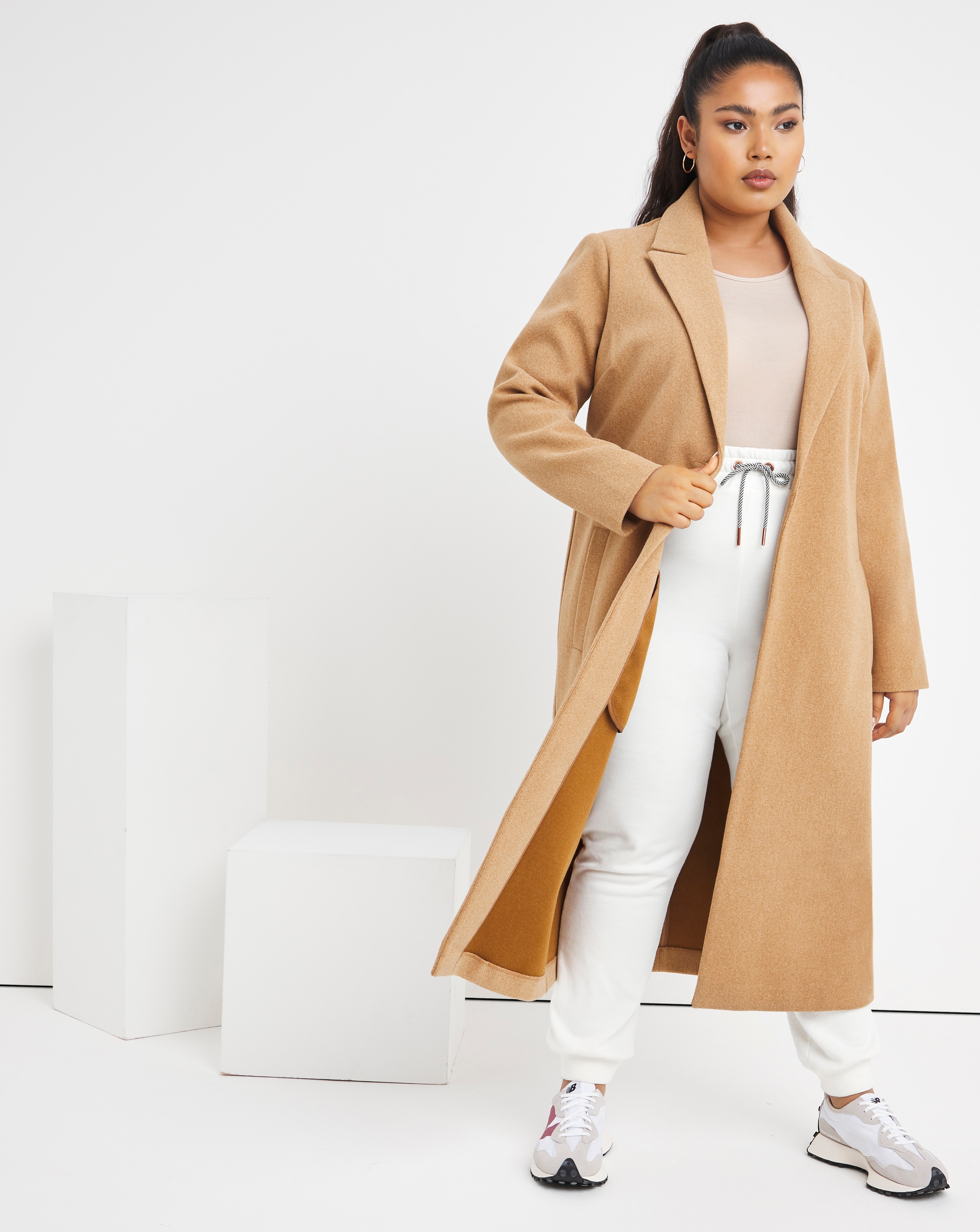 single breasted camel coat womens