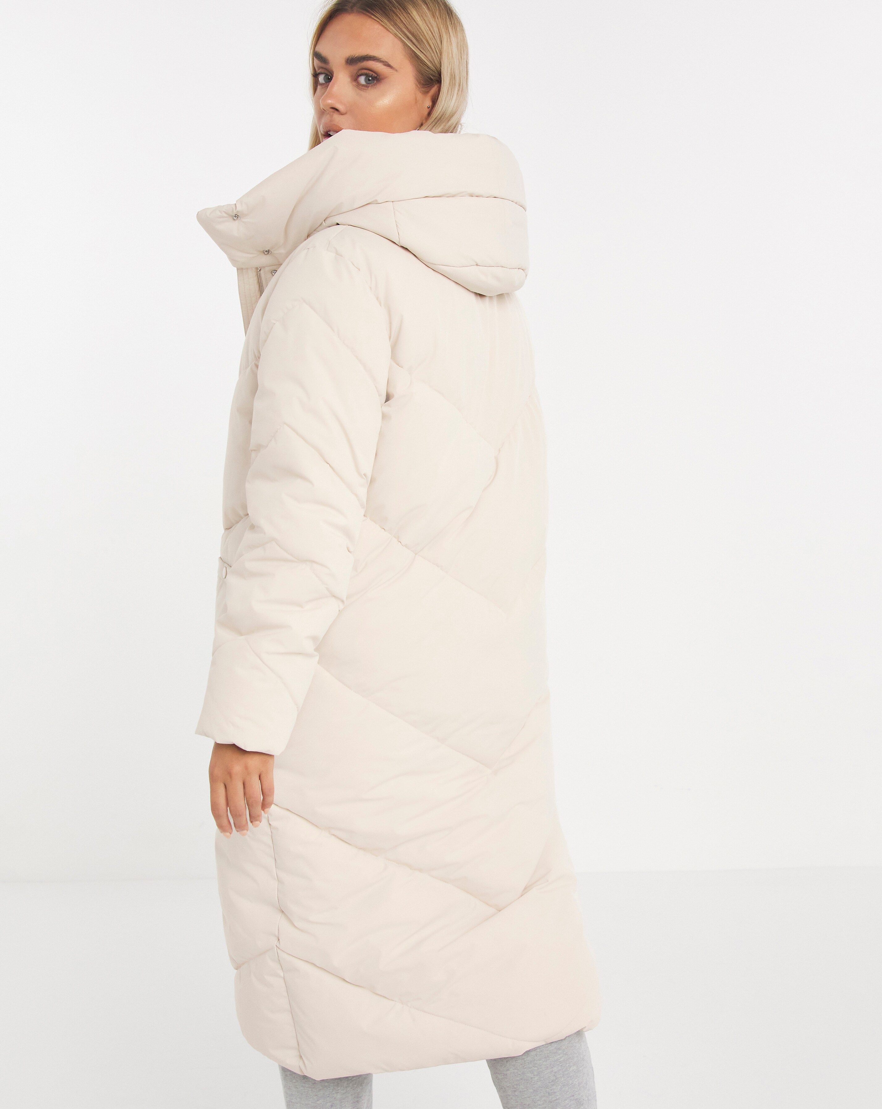 White duvet deals coat