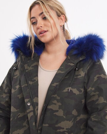 Camo Fur Lined Parka