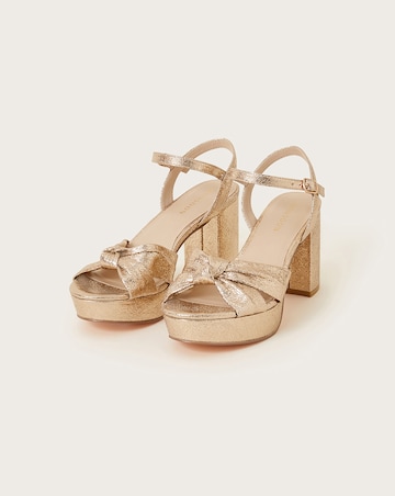 Monsoon Twist Knot Platform Heels