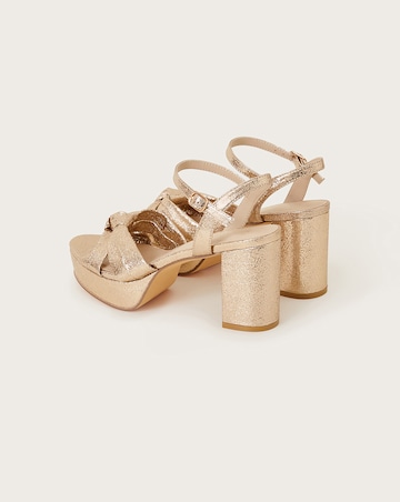 Monsoon Twist Knot Platform Heels