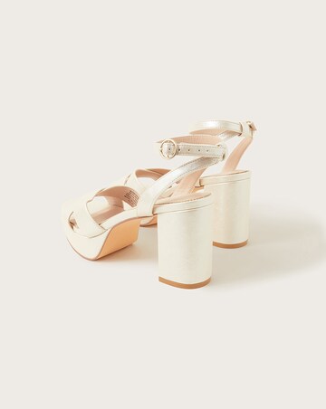 Monsoon Pearlised Heeled Sandals