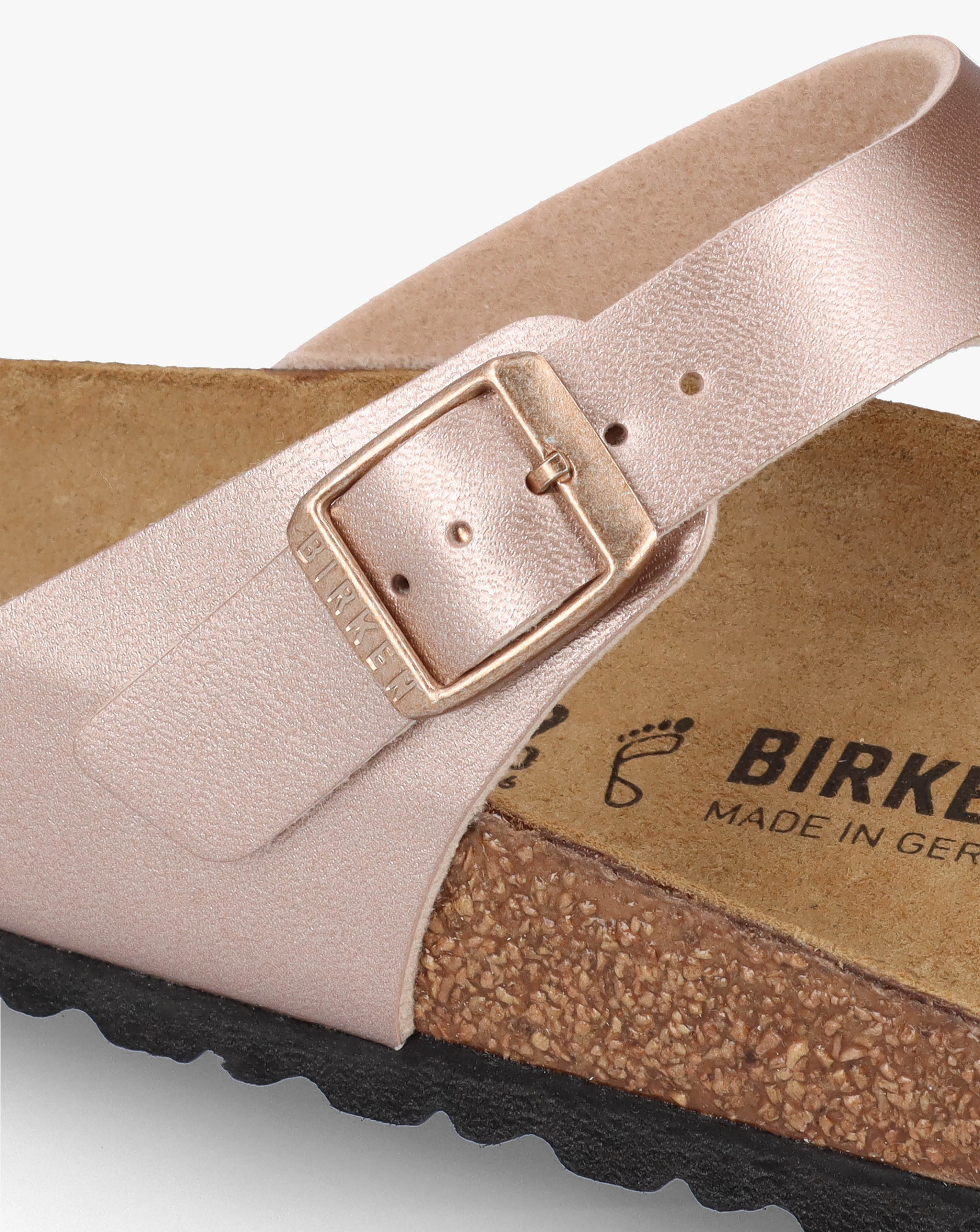 Copper gizeh birkenstock clearance