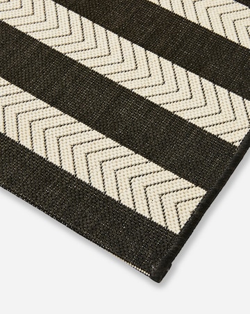 Outdoor Rug - Black Stripe