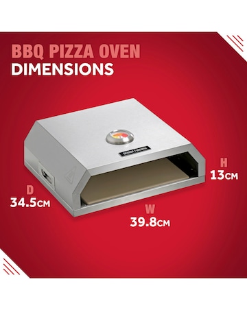 George Foreman BBQ Grill Top Pizza Oven with Paddle