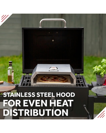 George Foreman BBQ Grill Top Pizza Oven with Paddle