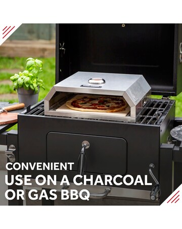 George Foreman BBQ Grill Top Pizza Oven with Paddle