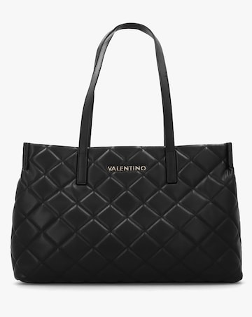 Valentino Bags Ocarina Black Diamond Quilt Tote Bag