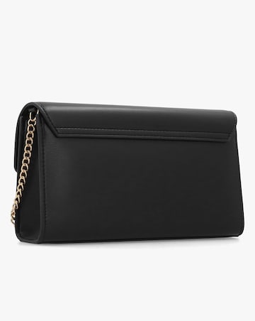 Love Moschino Heart Clasp Black Shoulder Bag