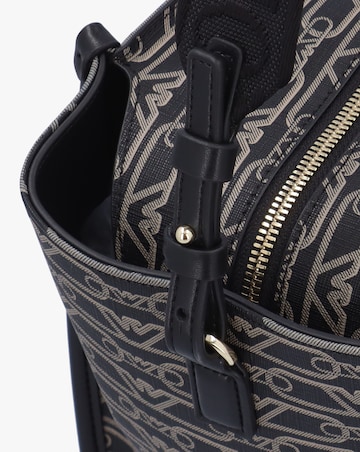 Emporio Armani Black & Ecru Monogram Tote Bag