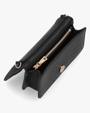 Love Moschino Mini Heart Logo Quilted Pillow Black Cross-Body Bag