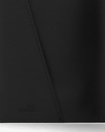 Love Moschino Logo Black Passport Cover
