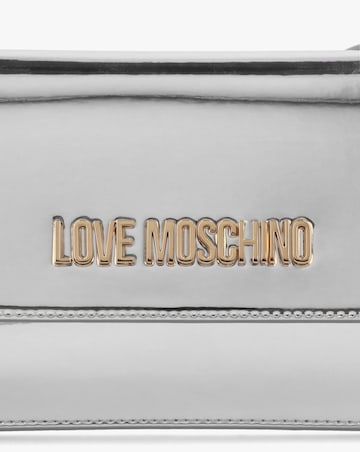 Love Moschino Smart Silver Evening Shoulder Bag