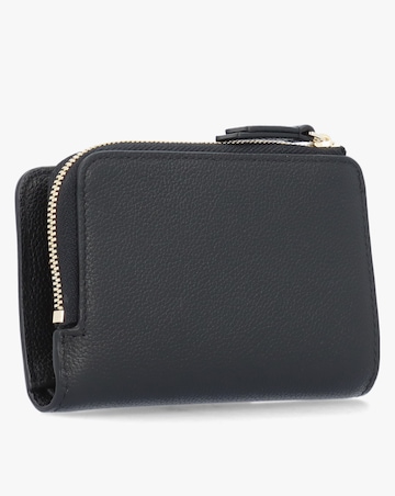 Emporio Armani Bifold Black Tumbled Leather Zip Around Wallet