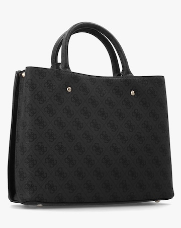 Guess Meridian II Girlfriend Coal Logo Satchel Bag