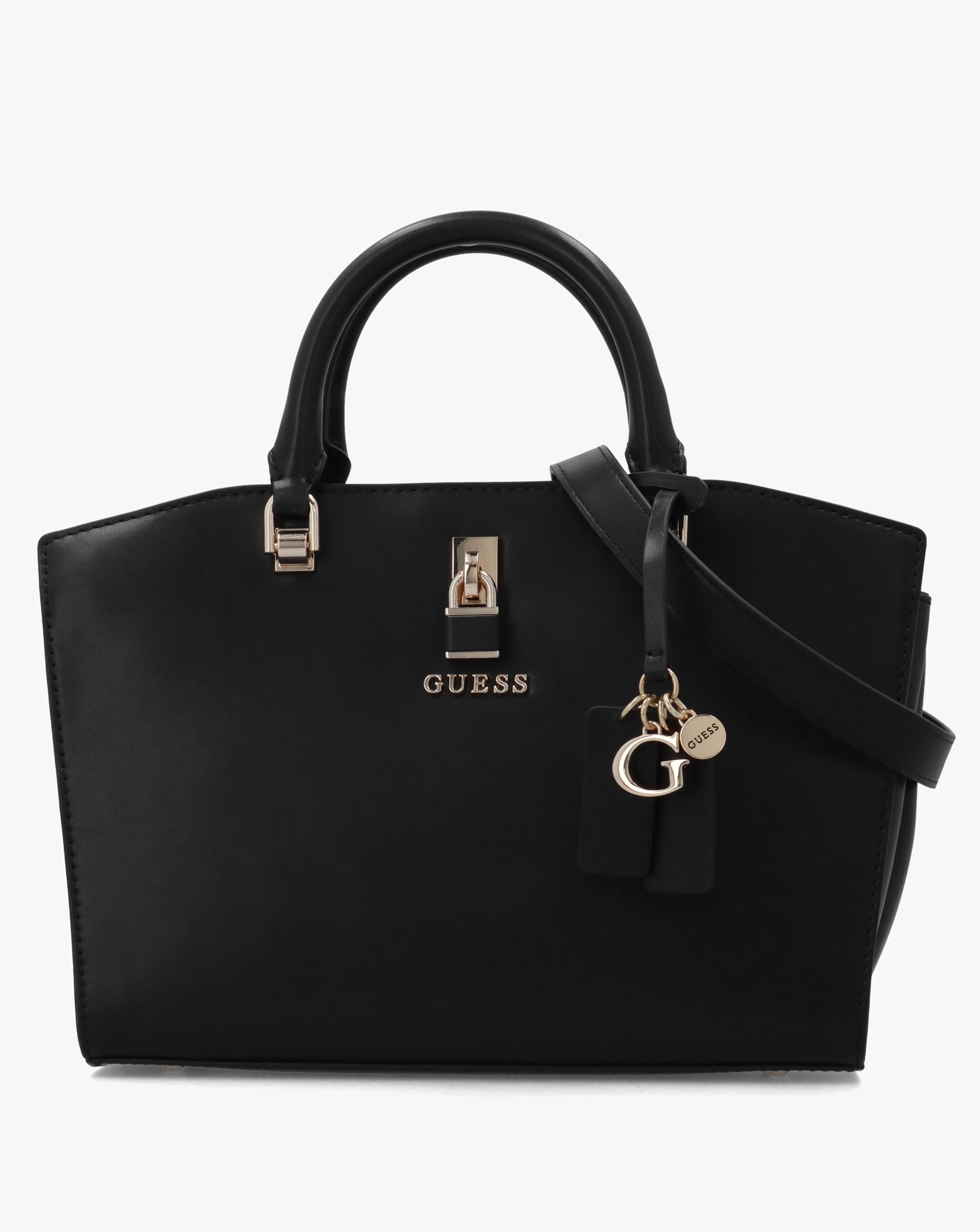 New In - Guess Queensland Luxury Black Satchel