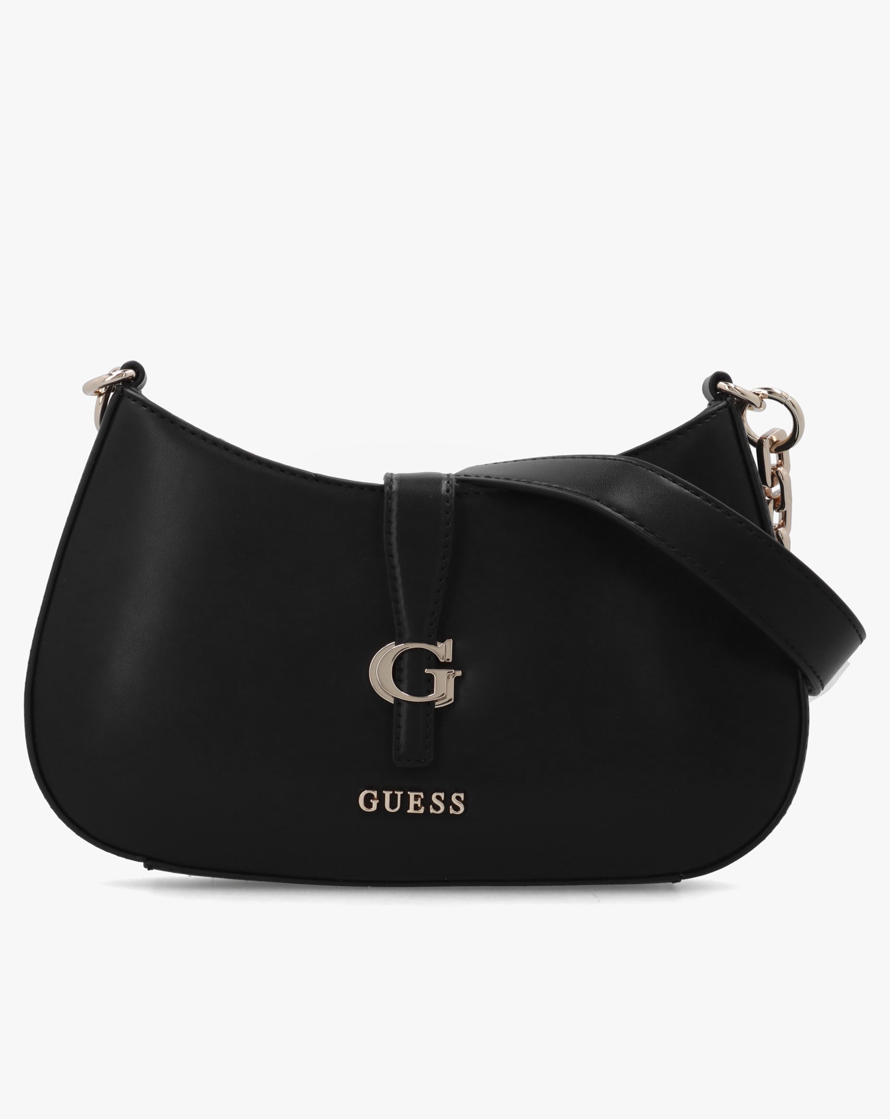 New In - Guess Carrie Top Zip Black Shoulder Bag