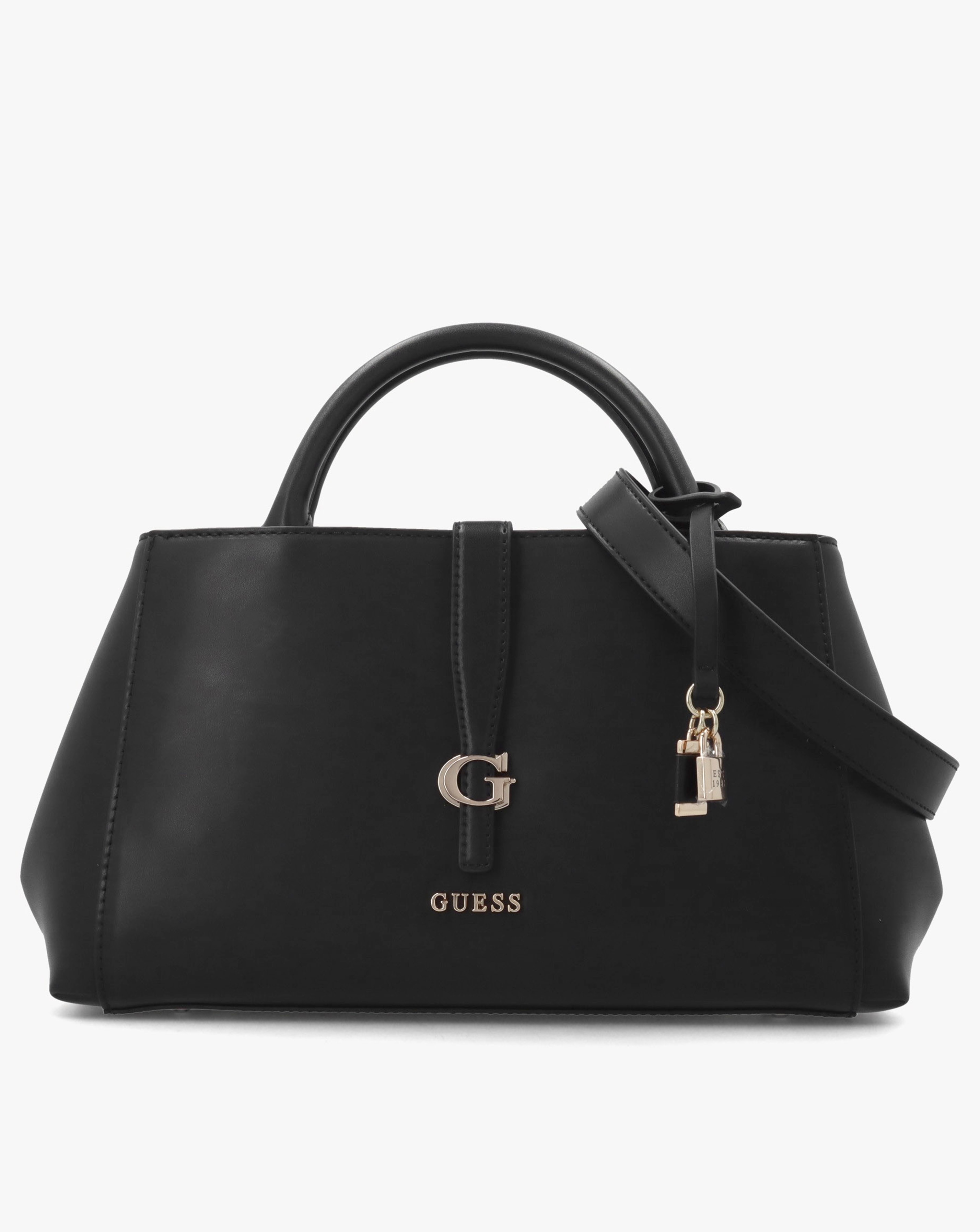 Guess Carrie Girlfriend Black Satchel