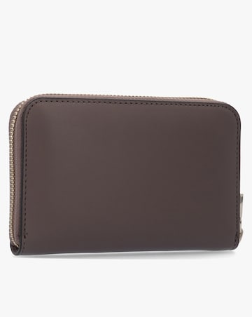 Guess Jane Medium Dark Taupe Zip Around Wallet