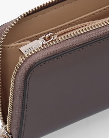 Guess Jane Medium Dark Taupe Zip Around Wallet