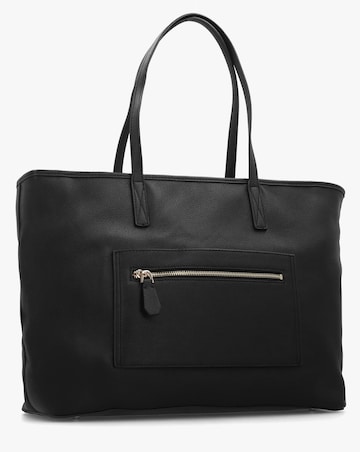 Guess Large Power Play 3 Black Logo Tech Tote Bag