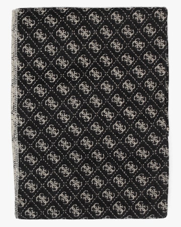 Guess Black & Beige Monogram Scarf