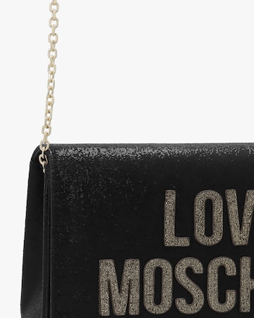 Love Moschino Smart Logo Black Shoulder Bag